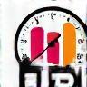 Clock showing speed.