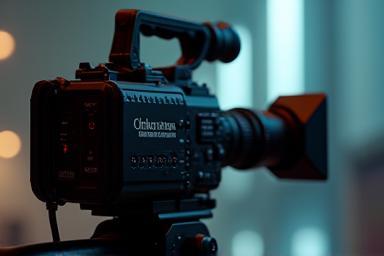 Video camera filming.